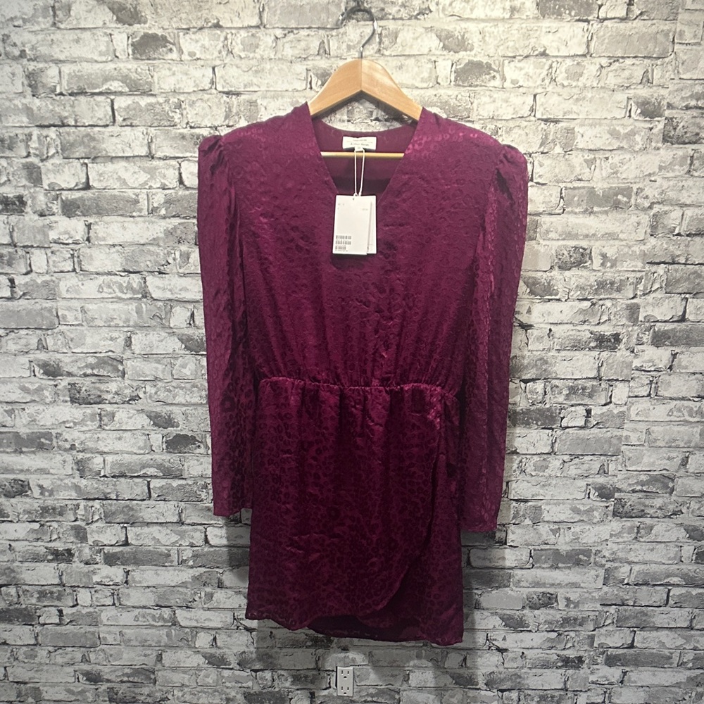 NWT Paris Atelier Long Sleeve Purple Dress Size 8